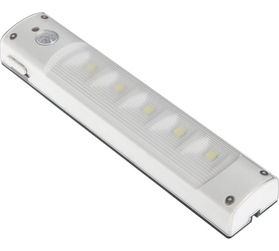 Изображение товара Светодиодный светильник с датчиком движения LUAZON, 5 LED, 2 Вт, от батареек 3*AAA, 6500К, белый 4508104