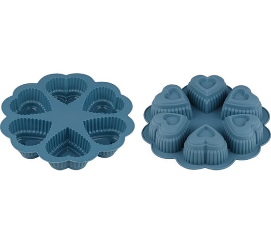 Изображение товара Силиконовая форма для выпечки PERFECTO LINEA круглая 25x4.5 см серо-голубой 20-018818