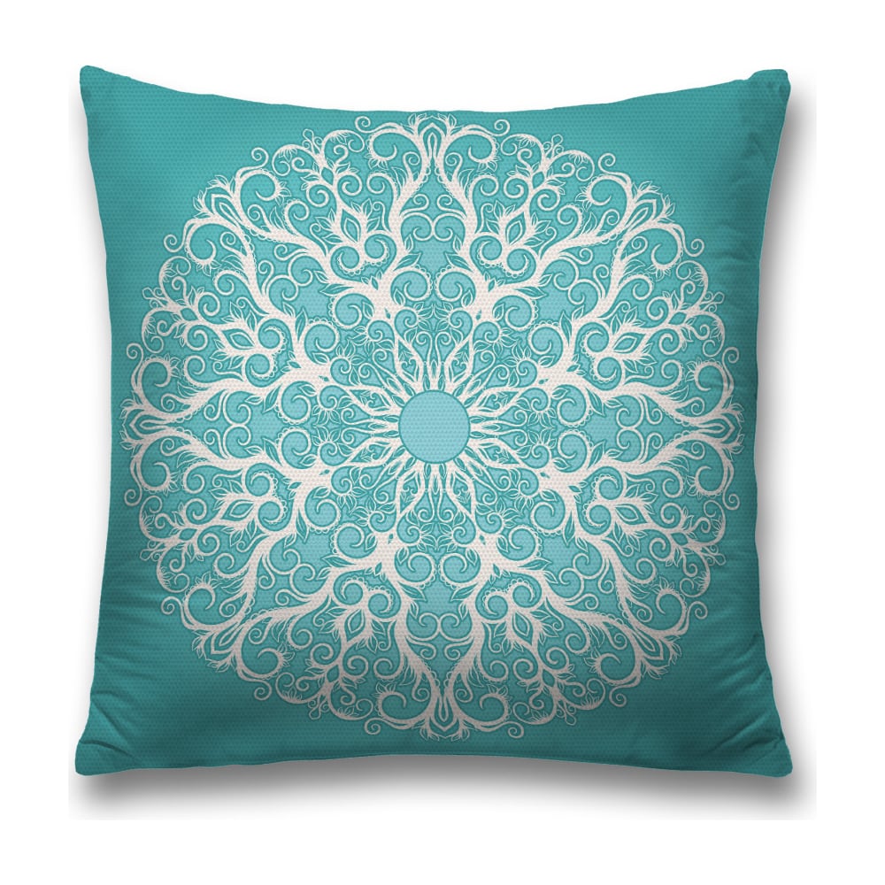 Изображение товара Декоративная наволочка JoyArty sl_15735 голубой, зеленый, серый 45х45 см