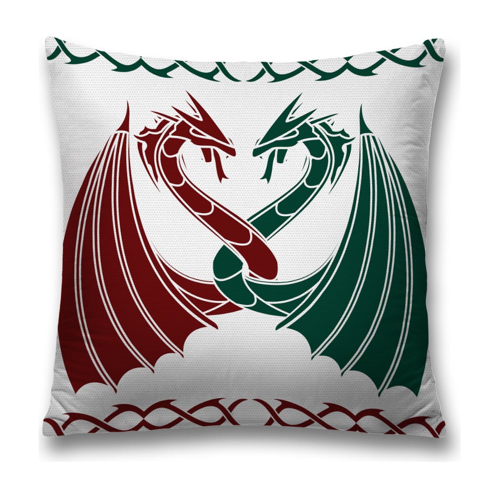 Изображение товара Декоративная наволочка JoyArty sl_16889, бордовая и зеленая, 45x45 см