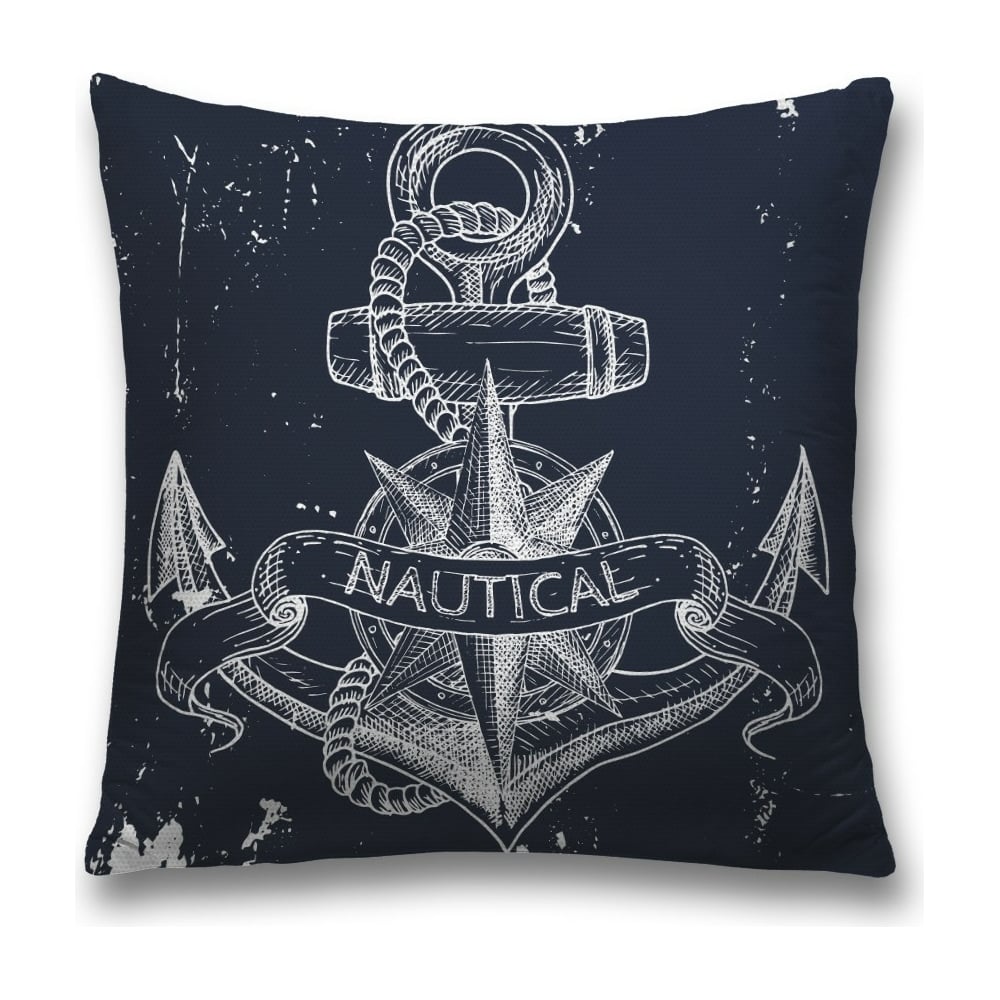 Изображение товара Декоративная наволочка JoyArty 45x45 см серый черный белый полиэстер