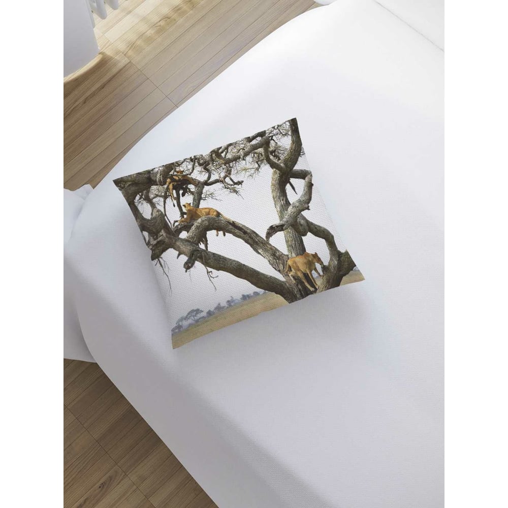 Изображение товара Декоративная наволочка JoyArty sl_12719 коричневый, серый, черный