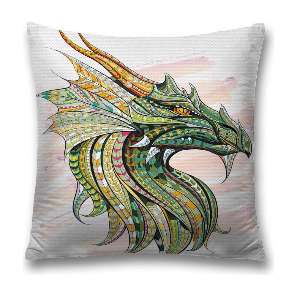 Изображение товара Декоративная наволочка JoyArty sl_16907 45х45 см полиэстер зеленый оранжевый коричневый