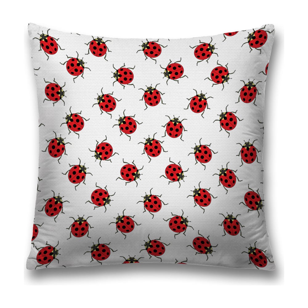 Изображение товара Декоративная наволочка JoyArty 45х45 см полиэстер с молнией черная красная белая