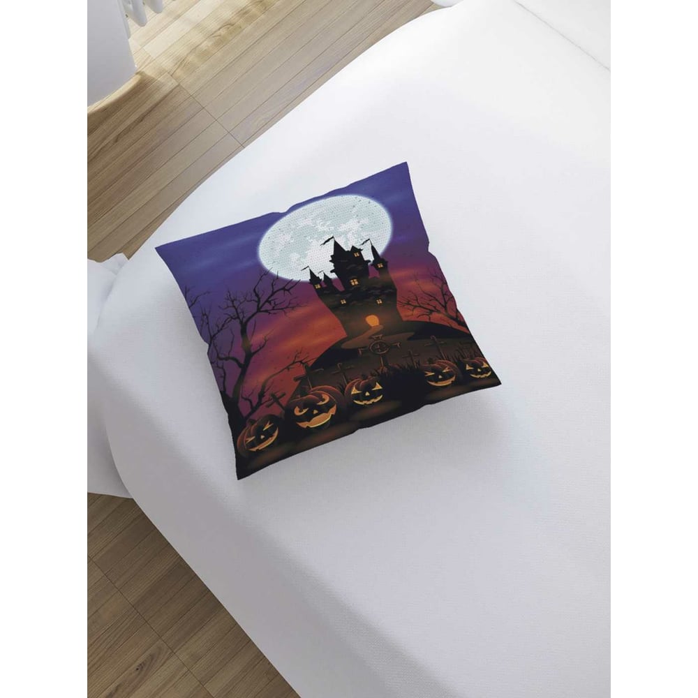 Изображение товара Декоративная наволочка JoyArty 45х45 см полиэстер розовый и черный