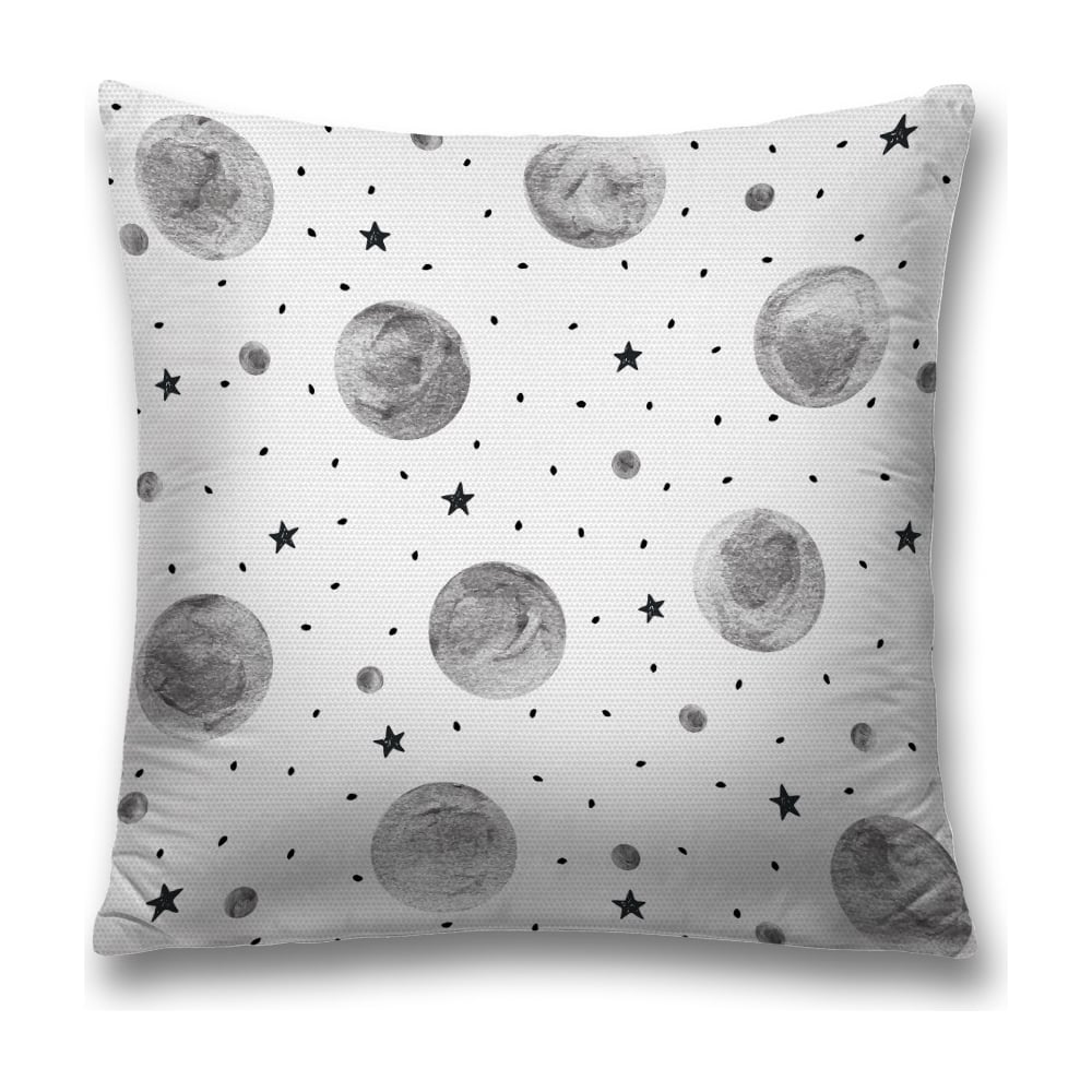 Изображение товара Декоративная наволочка JoyArty sl_17071 серый, черный 45х45 см