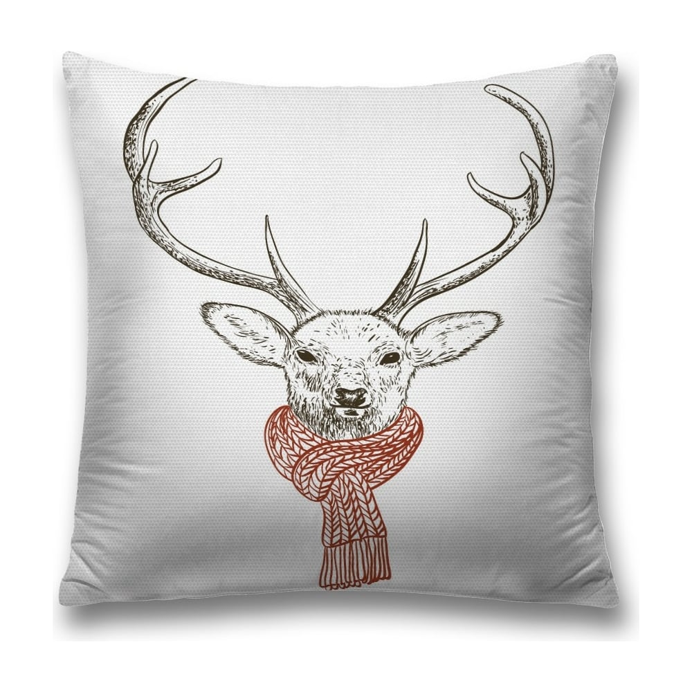 Изображение товара Декоративная наволочка JoyArty sl_12802 45x45 см молния полиэстер коричневый и красный