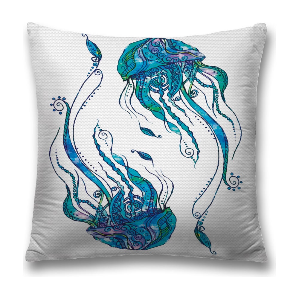 Изображение товара Декоративная наволочка JoyArty sl_12940 бирюзовая 45x45 см