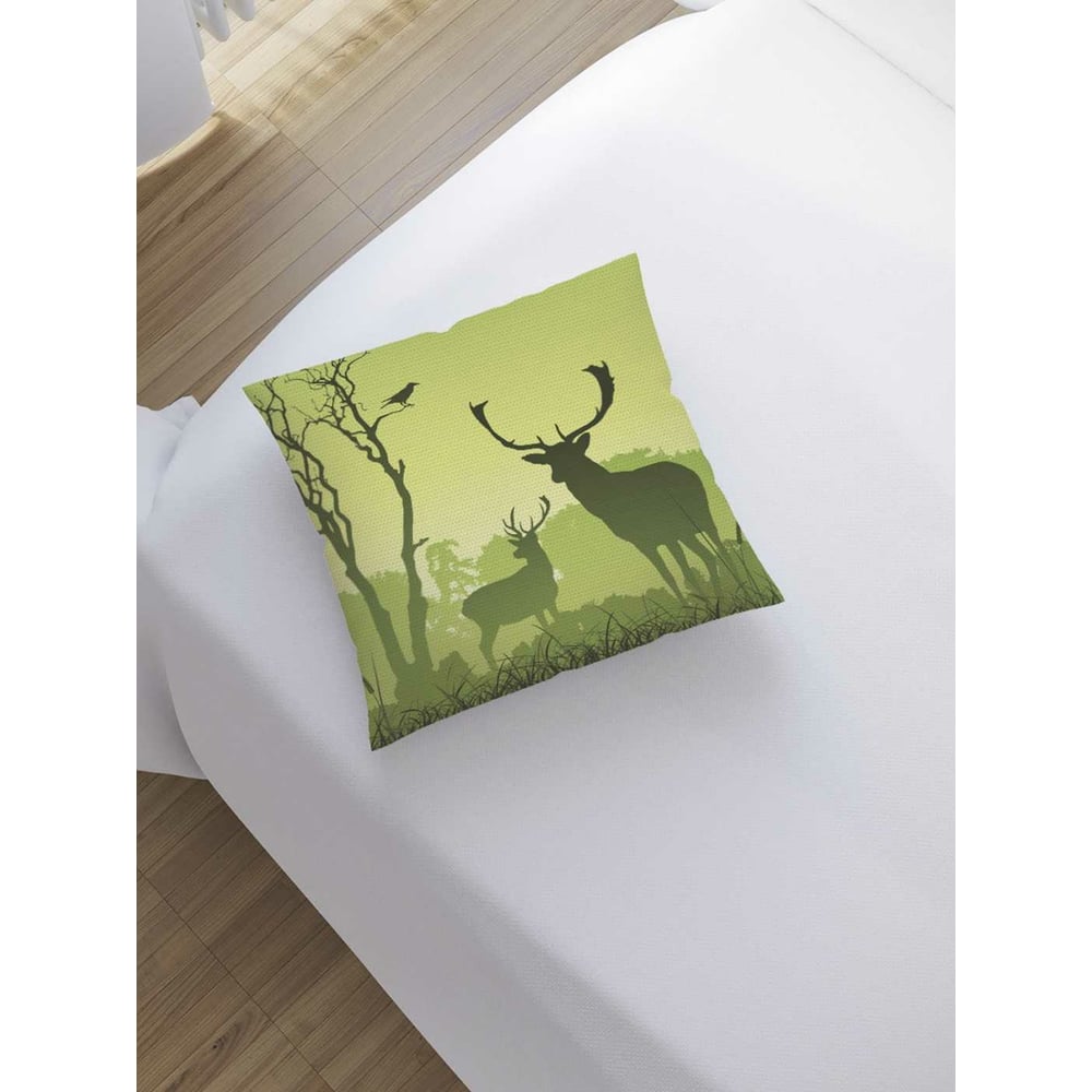 Изображение товара Декоративная наволочка JoyArty sl_12801 45x45 см зеленая салатовая ткань полиэстер