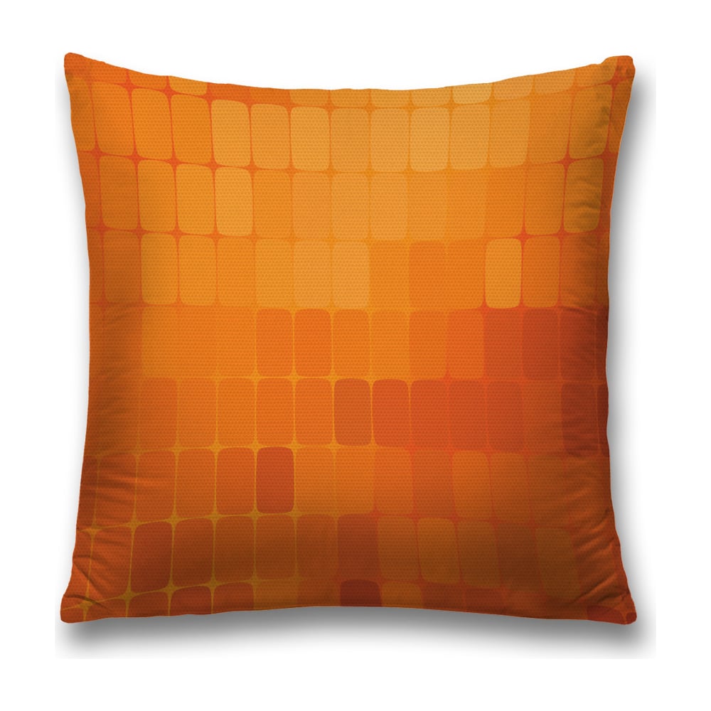 Изображение товара Декоративная наволочка JoyArty 45x45 оранжевая с молнией полиэстер