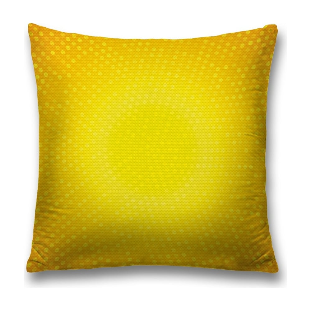 Изображение товара Декоративная наволочка JoyArty 45х45 см из полиэстера с молнией, коричневая желтая белая