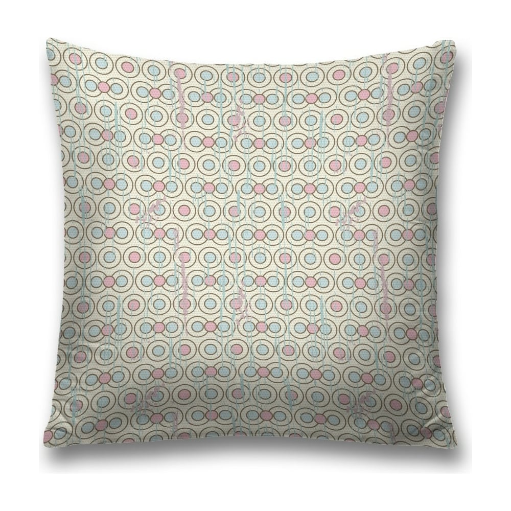 Изображение товара Декоративная наволочка JoyArty 45х45 см голубой розовый кремовый полиэстер