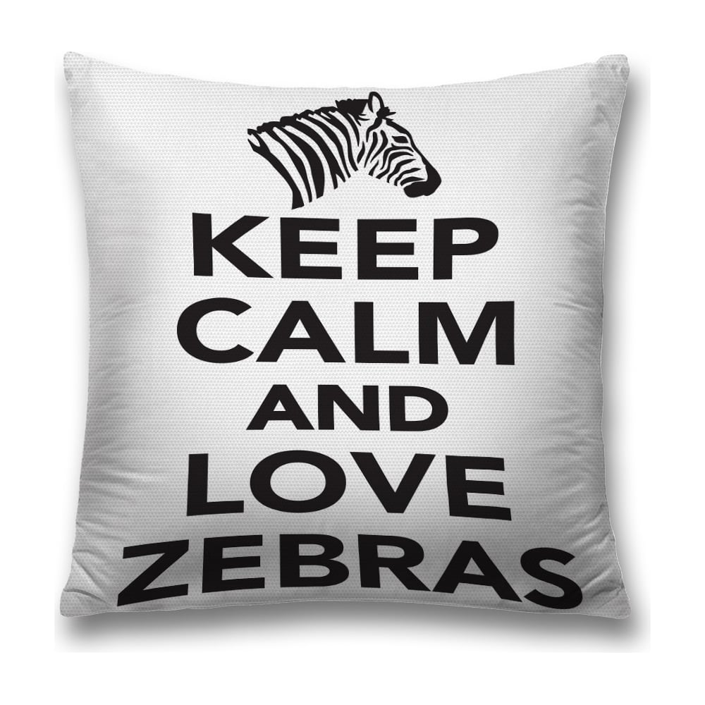 Изображение товара Декоративная наволочка JoyArty sl_12962 45x45 см полиэстер молния черный белый дизайн