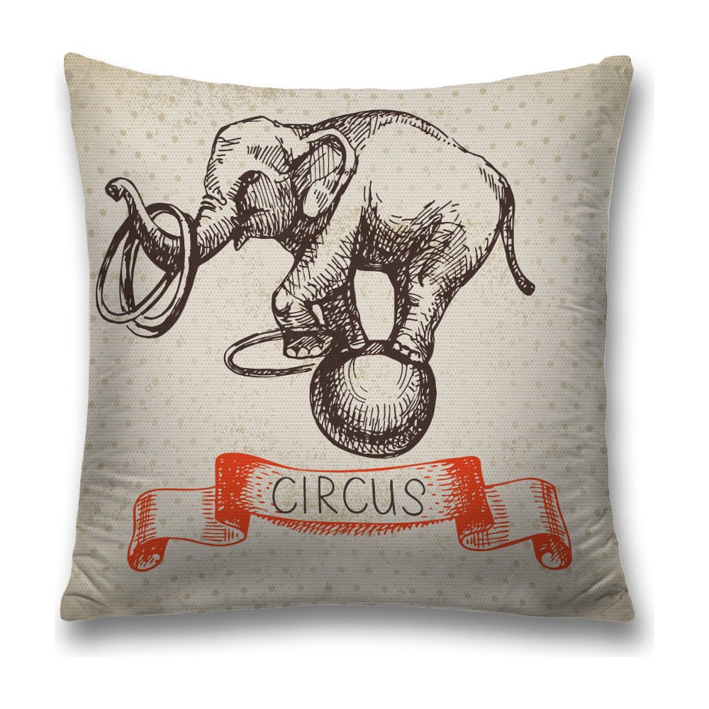 Изображение товара Декоративная наволочка JoyArty sl_13180 серый, оранжевый 45x45 см