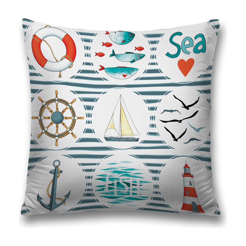 Изображение товара Декоративная наволочка JoyArty 45х45 см яркие цвета для интерьера