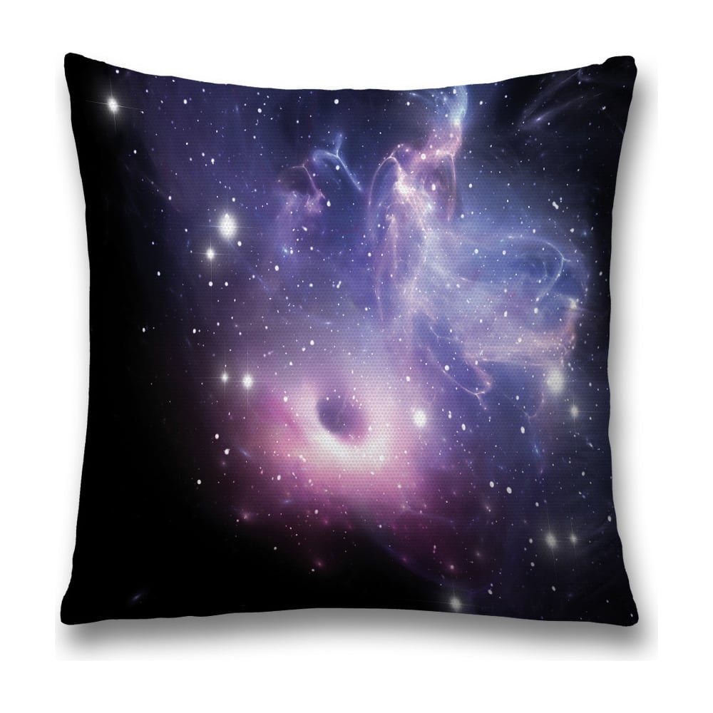 Изображение товара Декоративная наволочка JoyArty 45х45 см черный голубой полиэстер