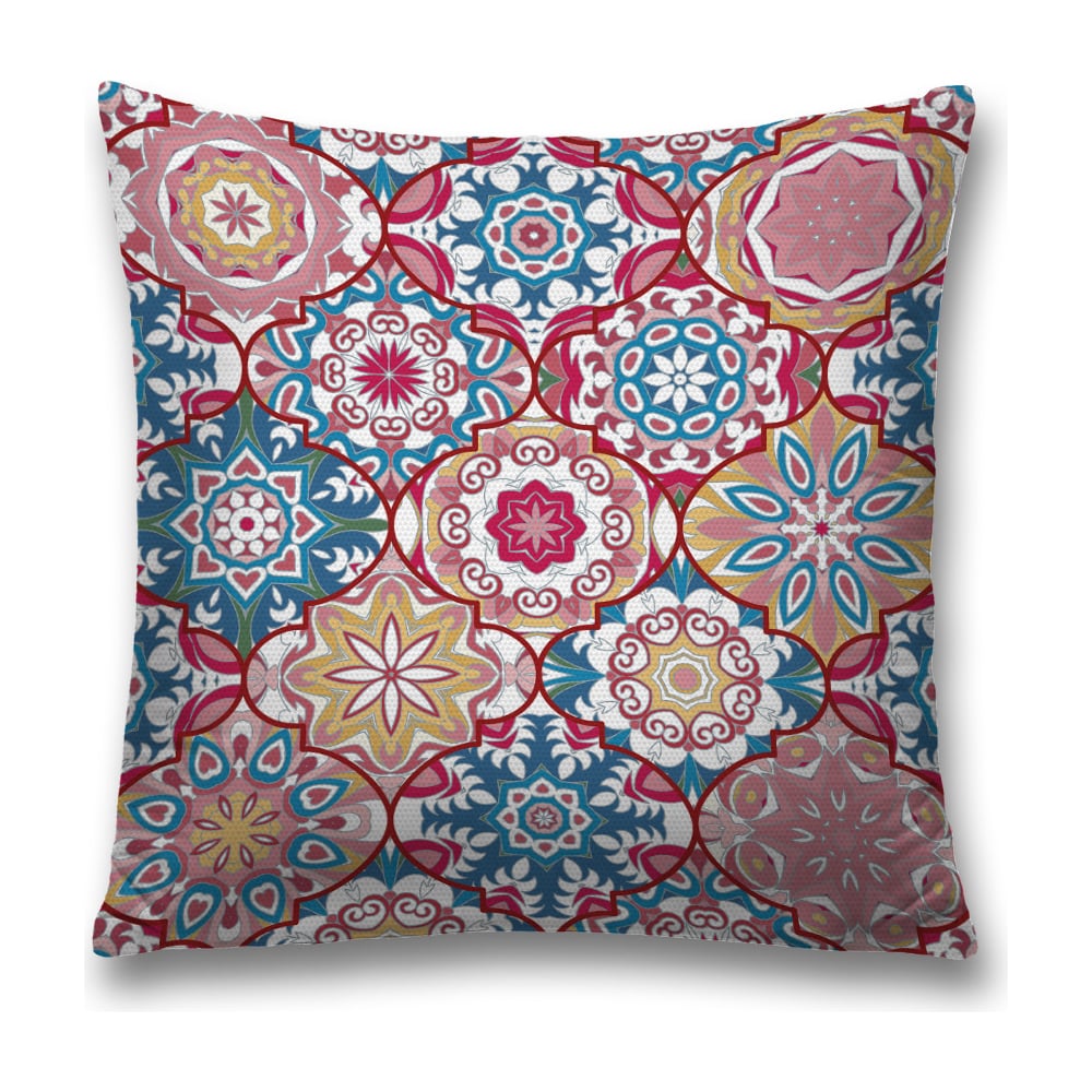 Изображение товара Декоративная наволочка JoyArty 45х45 см красно-синяя полиэстер стильный дизайн