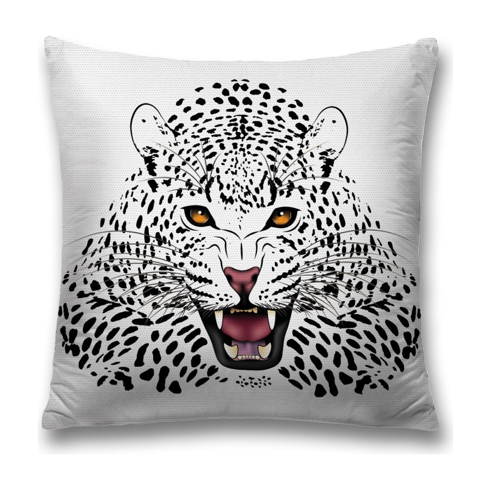 Изображение товара Декоративная наволочка JoyArty sl_12724 45x45 см полиэстер черный белый коричневый