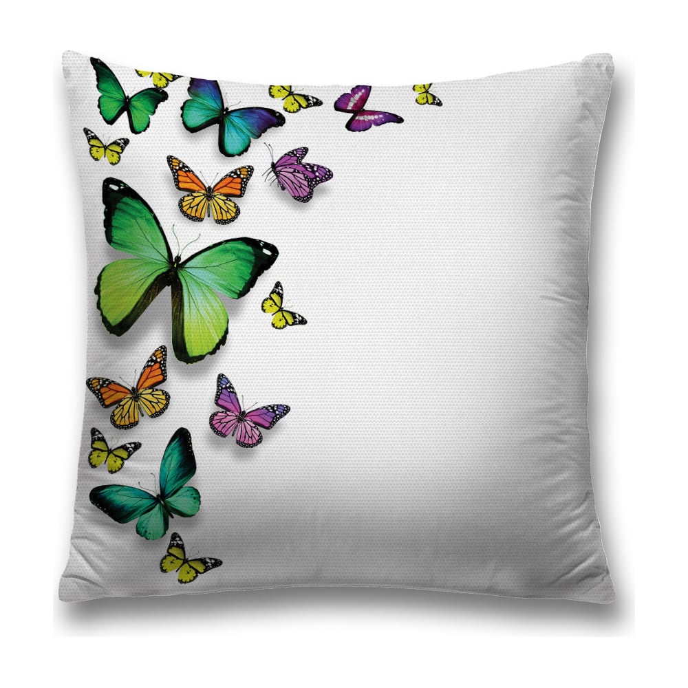 Изображение товара Декоративная наволочка JoyArty SL_13608 45х45 см с молнией и яркими цветами