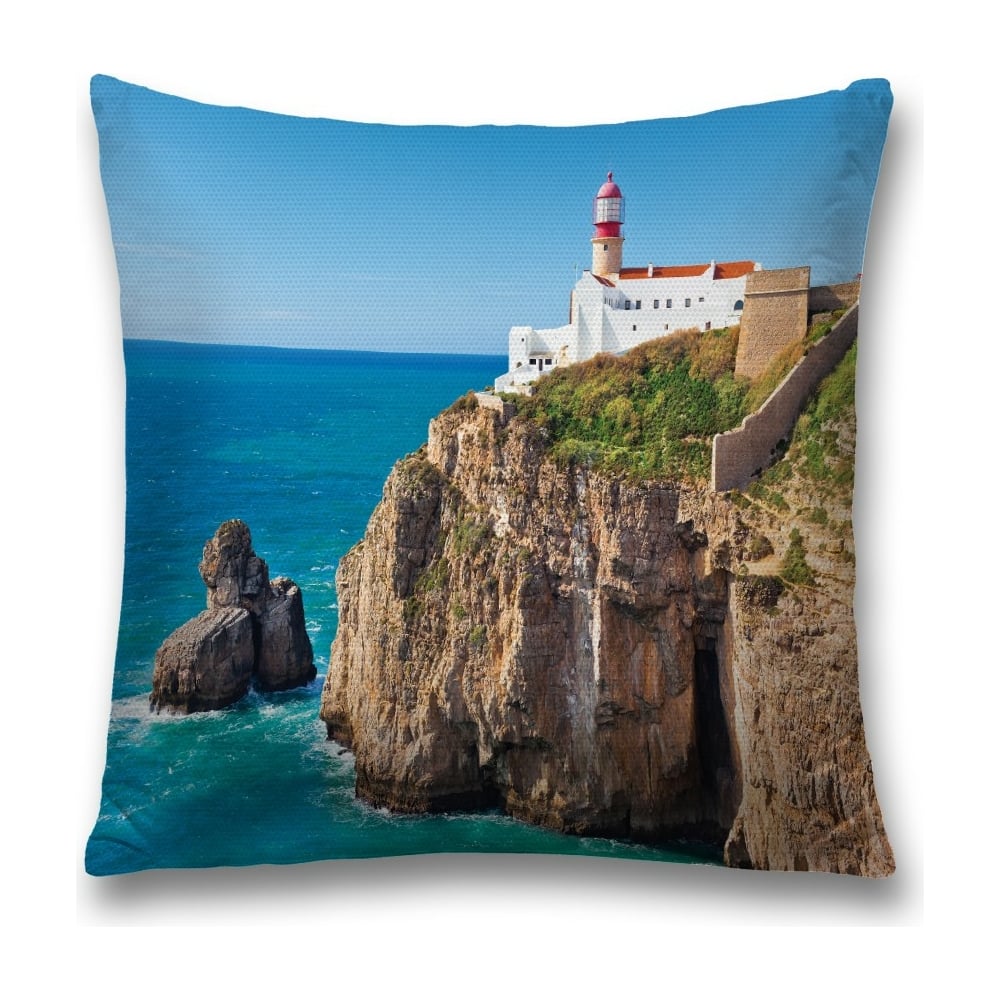 Изображение товара Декоративная наволочка JoyArty 45x45 см с молнией синяя голубая коричневая