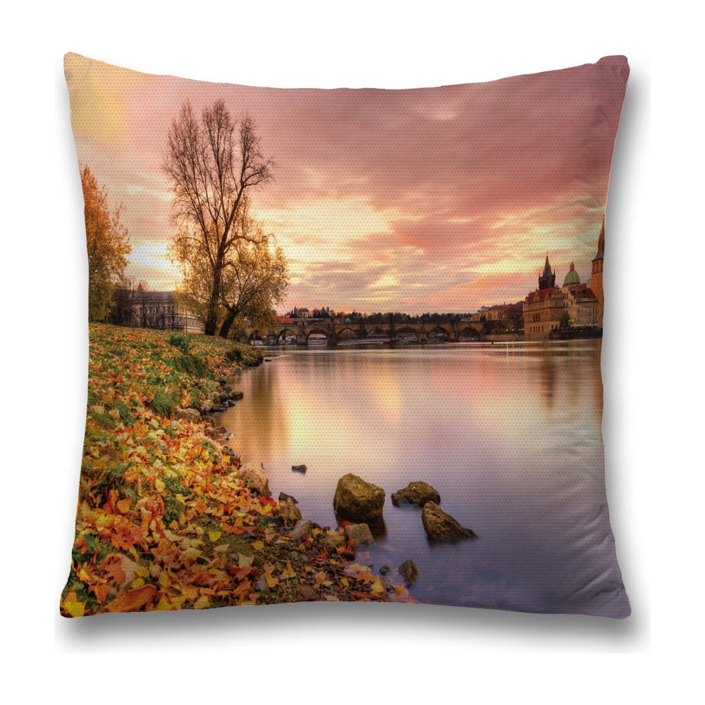 Изображение товара Декоративная наволочка JoyArty 45х45 см с молнией из полиэстера, яркий дизайн