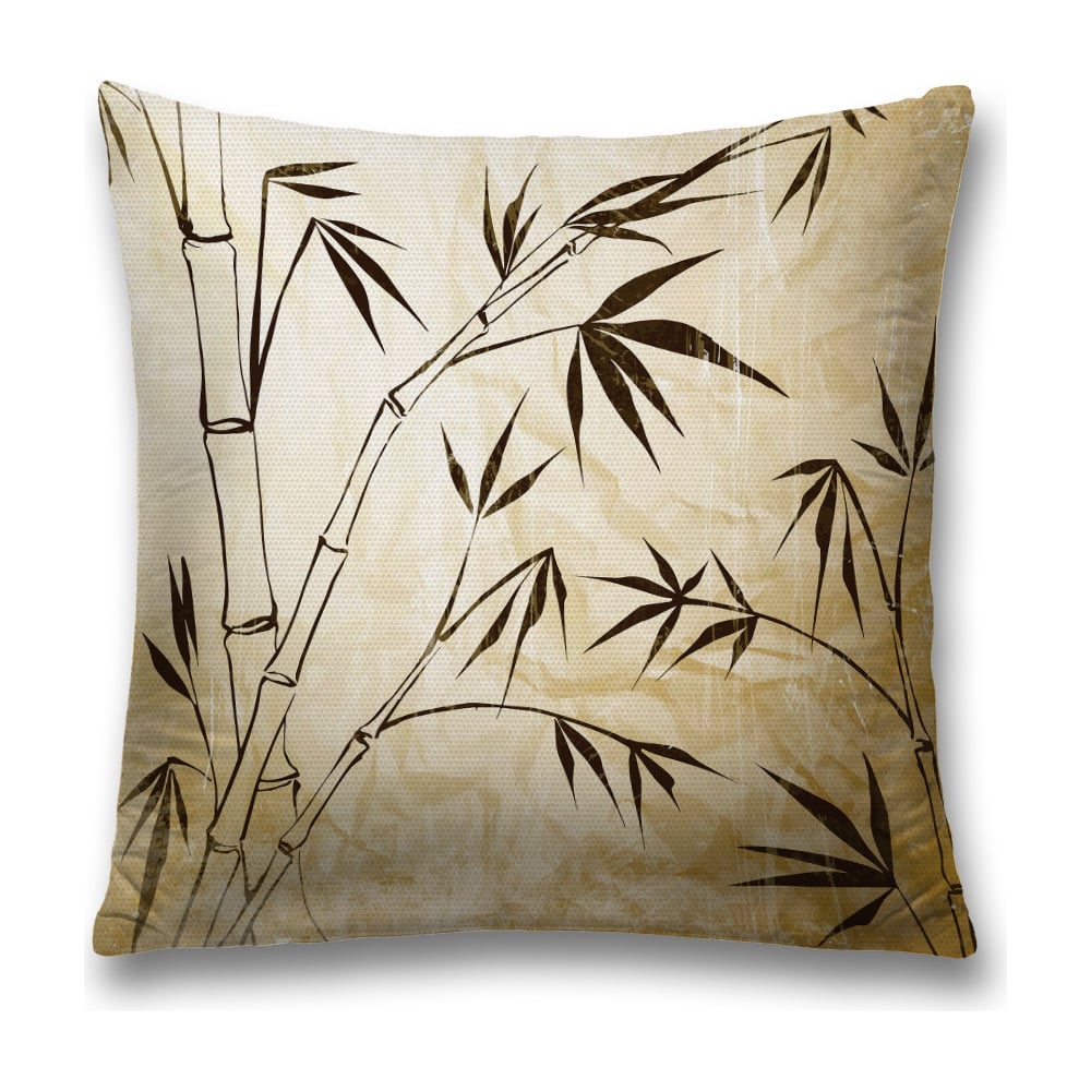 Изображение товара Декоративная наволочка JoyArty 45х45 см полиэстер коричневая и серая