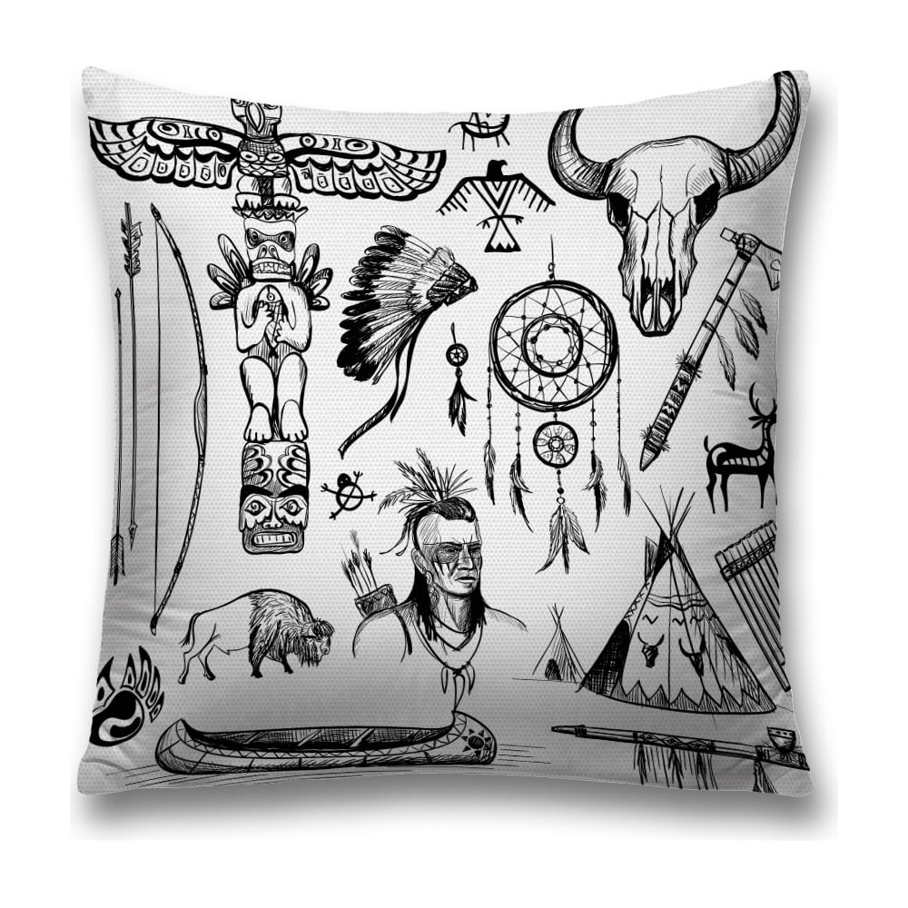 Изображение товара Декоративная наволочка JoyArty sl_13953 45x45 см полиэстер черный белый