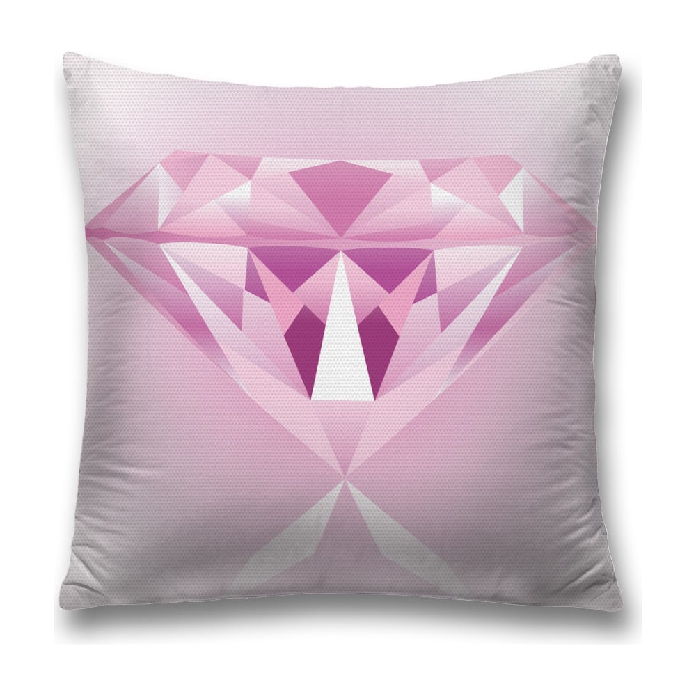 Изображение товара Декоративная наволочка JoyArty 45x45 см полиэстер розовый фиолетовый серый