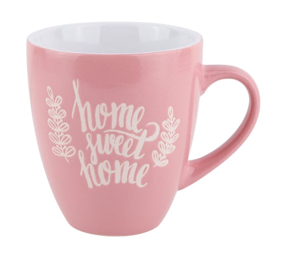 Изображение товара Керамическая кружка PERFECTO LINEA Любимый дом 400 мл, розовая 30-388603