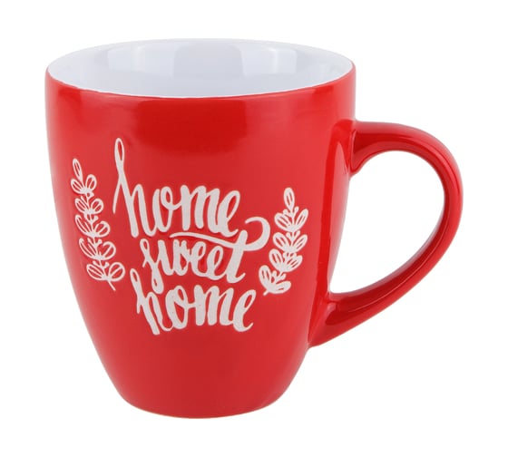 Изображение товара Керамическая кружка PERFECTO LINEA Любимый дом красная 400 мл 30-388604
