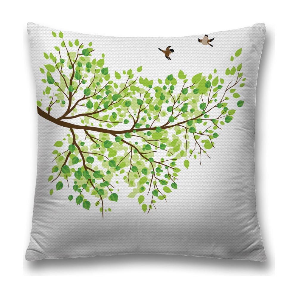 Изображение товара Декоративная наволочка JoyArty sl_15840 45х45 см зеленая коричневая