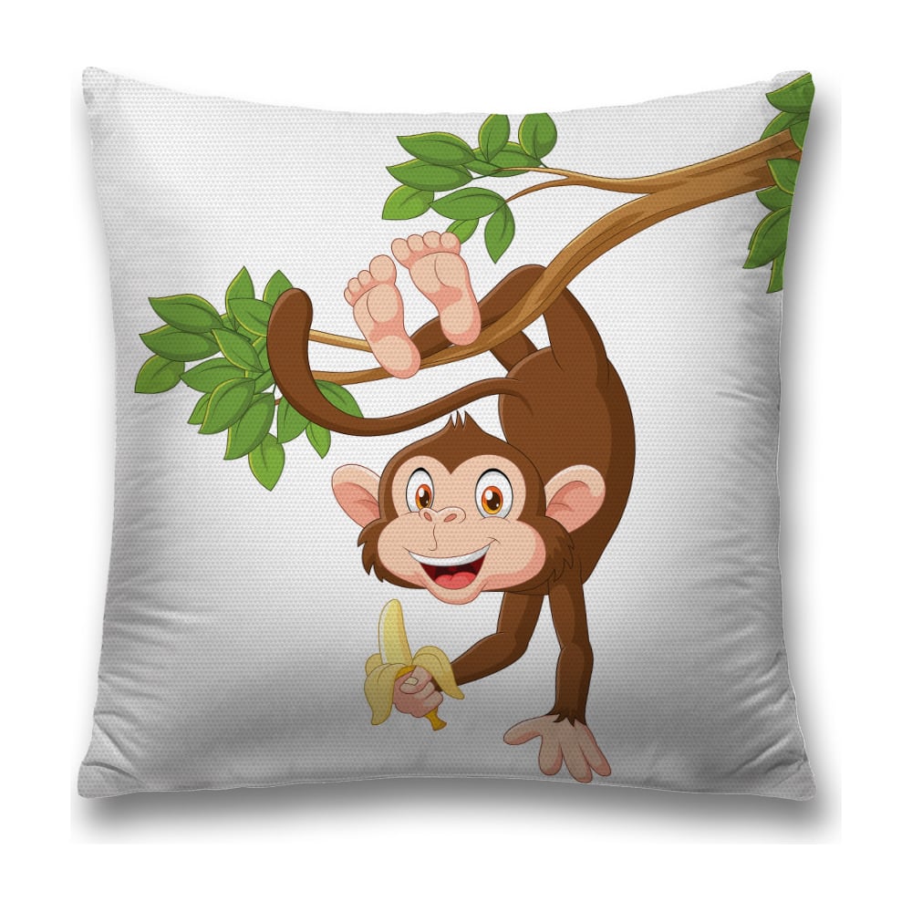 Изображение товара Декоративная наволочка JoyArty 45х45 см полиэстер коричневая и зеленая