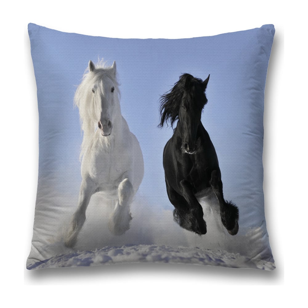 Изображение товара Декоративная наволочка JoyArty sl_16137 45х45 см полиэстер серый и голубой цвет