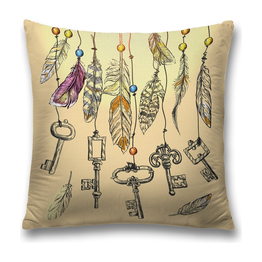 Изображение товара Декоративная наволочка JoyArty sl 17077 45х45 см коричнево-желтая