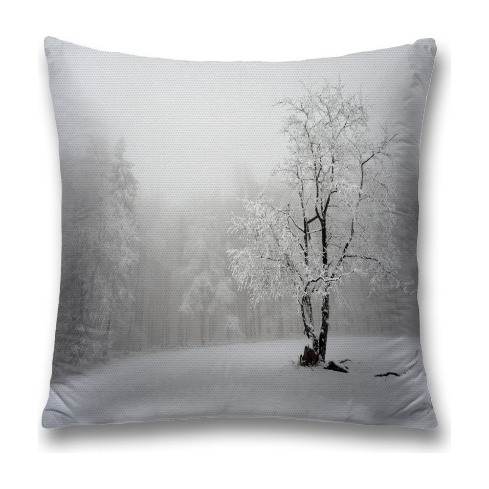 Изображение товара Декоративная наволочка JoyArty 45х45 см мольния белая серая черная