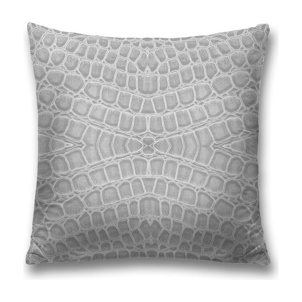 Изображение товара Декоративная наволочка JoyArty 45x45 см серебристая и серая с молнией