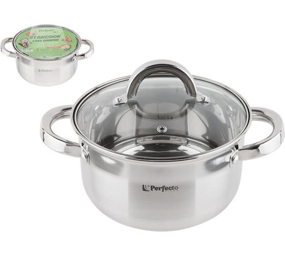 Изображение товара Кастрюля PERFECTO LINEA Starcook из нержавеющей стали 2.4 л 50-518105