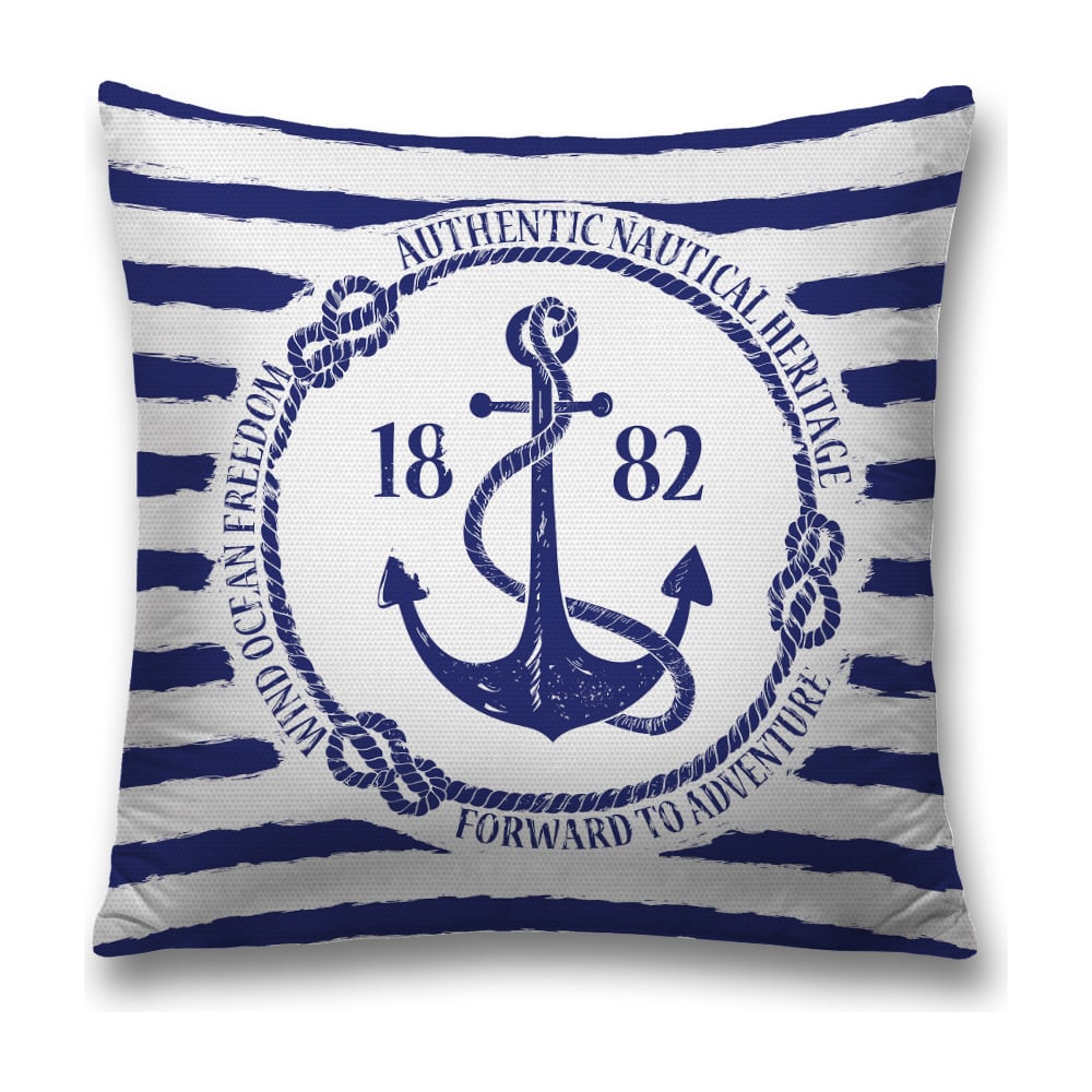 Изображение товара Декоративная наволочка JoyArty 45х45 см с молнией из полиэстера