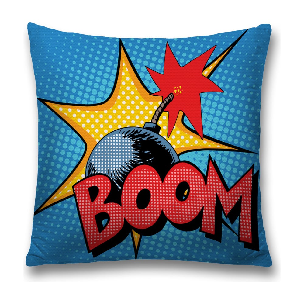 Изображение товара Декоративная наволочка JoyArty 45х45 см полиэстер голубой красный черный