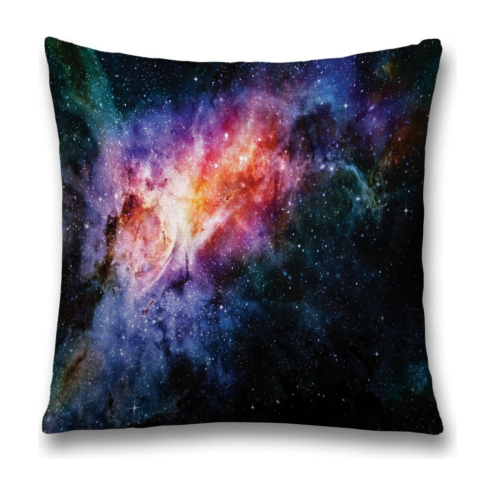 Изображение товара Декоративная наволочка JoyArty 45х45 см голубой желтый полиэстер