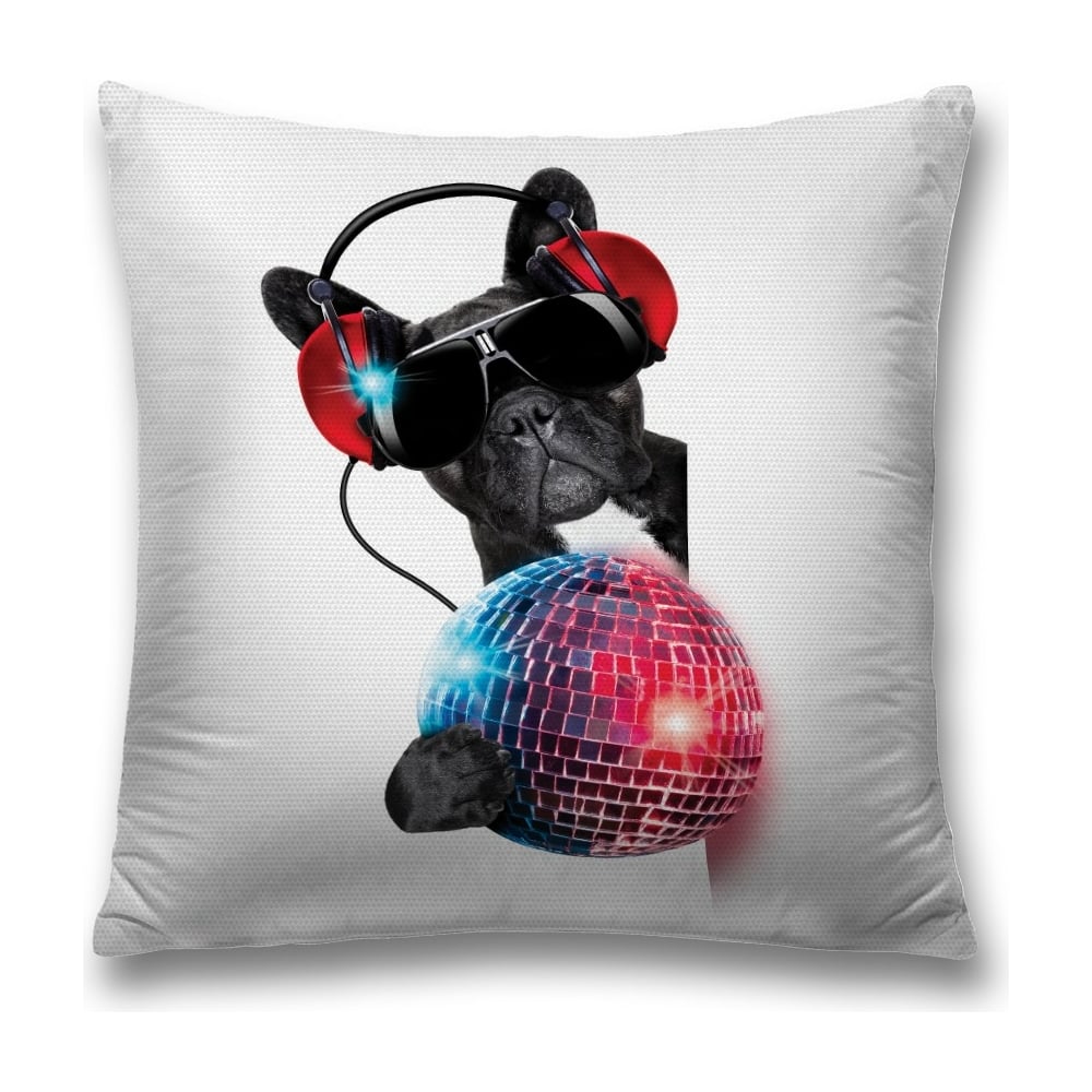 Изображение товара Декоративная наволочка JoyArty sl_12684 розовая, черная, красная 45х45 см