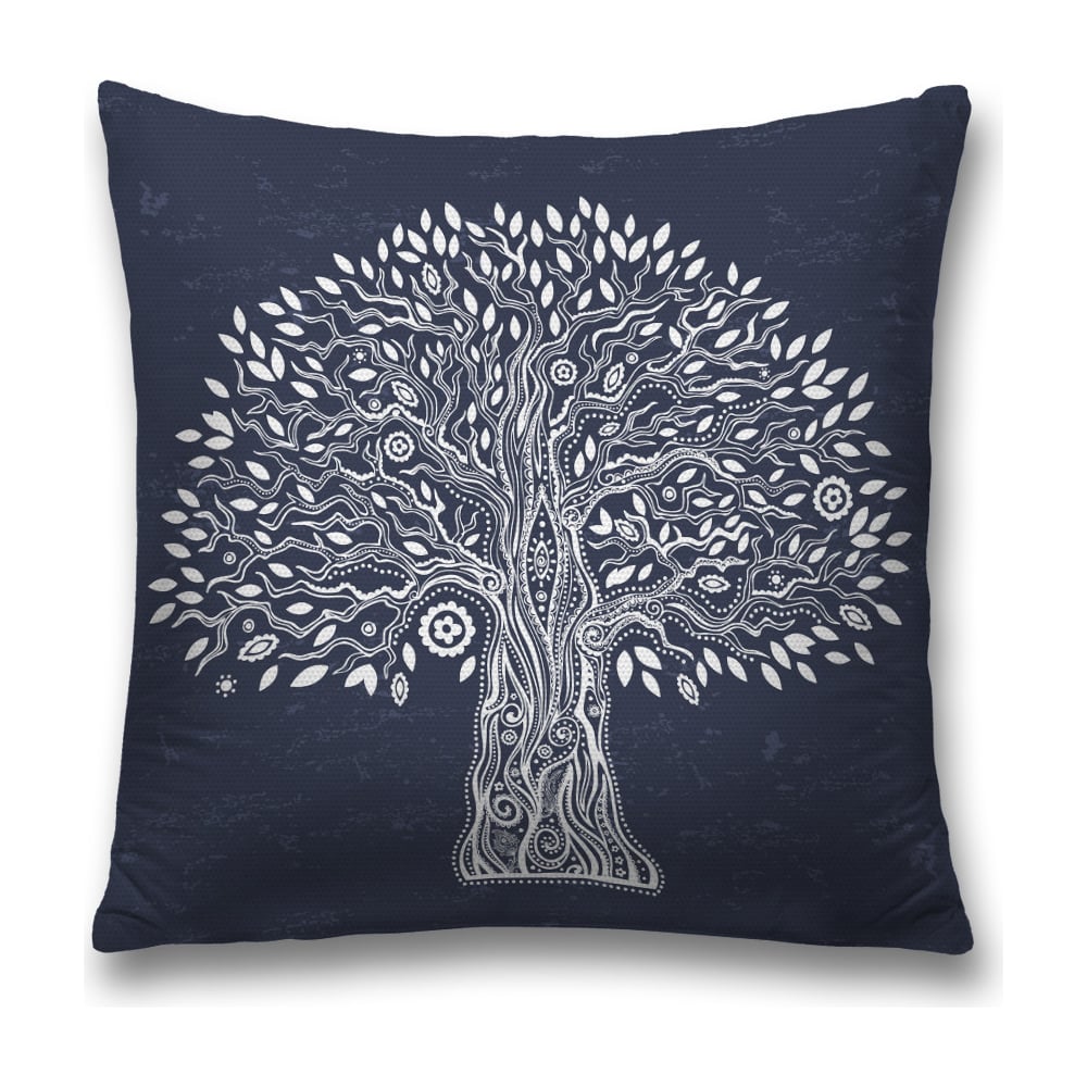 Изображение товара Декоративная наволочка JoyArty 45х45 с молнией синяя и серая