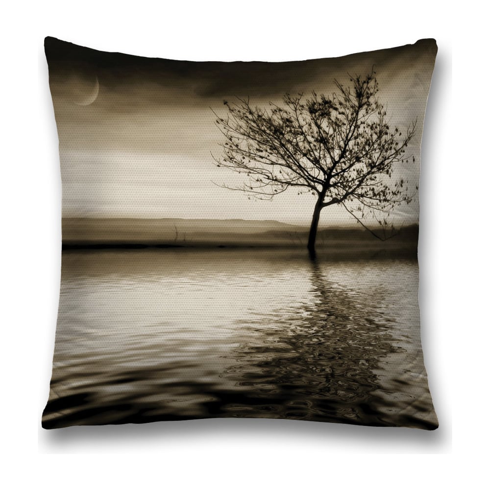 Изображение товара Декоративная наволочка JoyArty 45х45 см коричневая с молнией