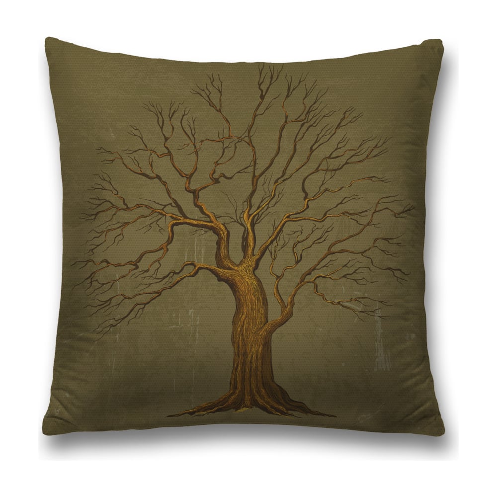 Изображение товара Декоративная наволочка JoyArty sl_17208 коричневая и хаки 45х45 см