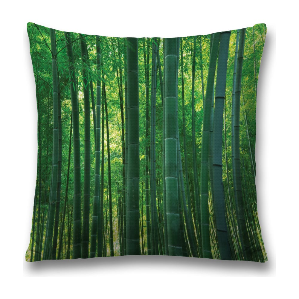 Изображение товара Декоративная наволочка JoyArty 45х45 см зеленая серая полиэстер