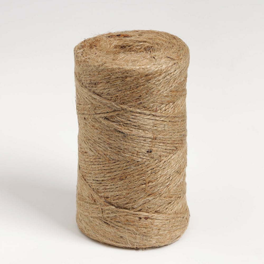 Изображение товара Джутовый шпагат Доляна 1,12ктекс 2х-ниточный по 312м 7563162
