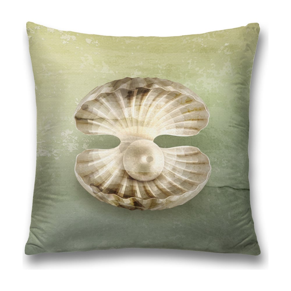 Изображение товара Декоративная наволочка JoyArty 45x45 см из полиэстера с молнией, бежевый, серый, коричневый