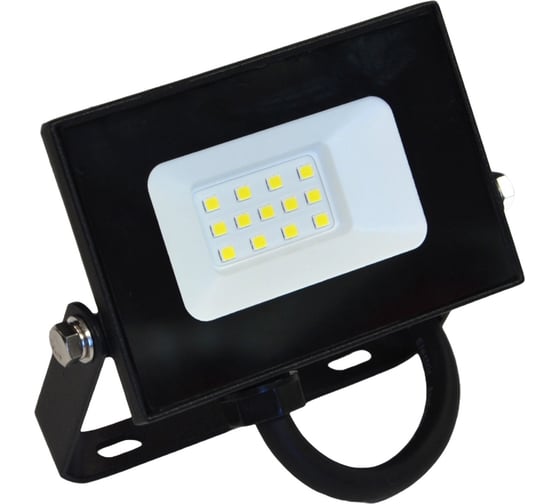 Изображение товара Светодиодный прожектор truEnergy IP65 10W 6500K 800Lm 111x98x22 мм черный алюминий 13010