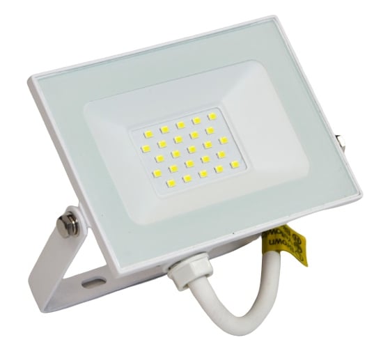 Изображение товара Светодиодный прожектор truEnergy IP65 20W 6500K 1600Lm 131x123x22 мм белый алюминий 13120