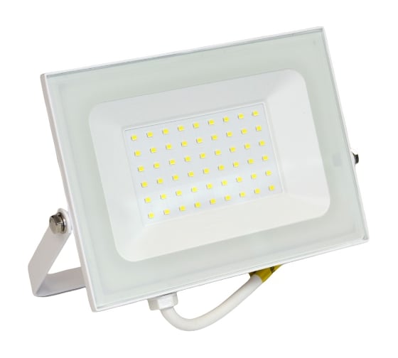 Изображение товара Светодиодный прожектор truEnergy IP65 50W 6500K 4000Lm 207x170x22 мм белый алюминий 13150